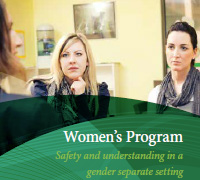 Brochure, Women's addiction treatment program, drug rehab for women